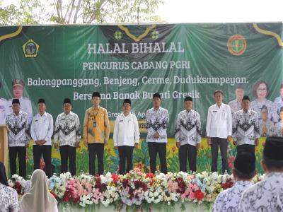 Kemenag dan Dinas Pendidikan Gresik Perkuat Sinergi melalui Halal Bihalal 850 Guru di Benjeng