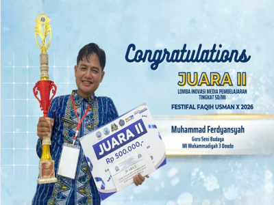 Kembangkan Media Belajar Kreatif, Guru MI Muhammadiyah 3 Doudo Ukir Prestasi&nbsp;
