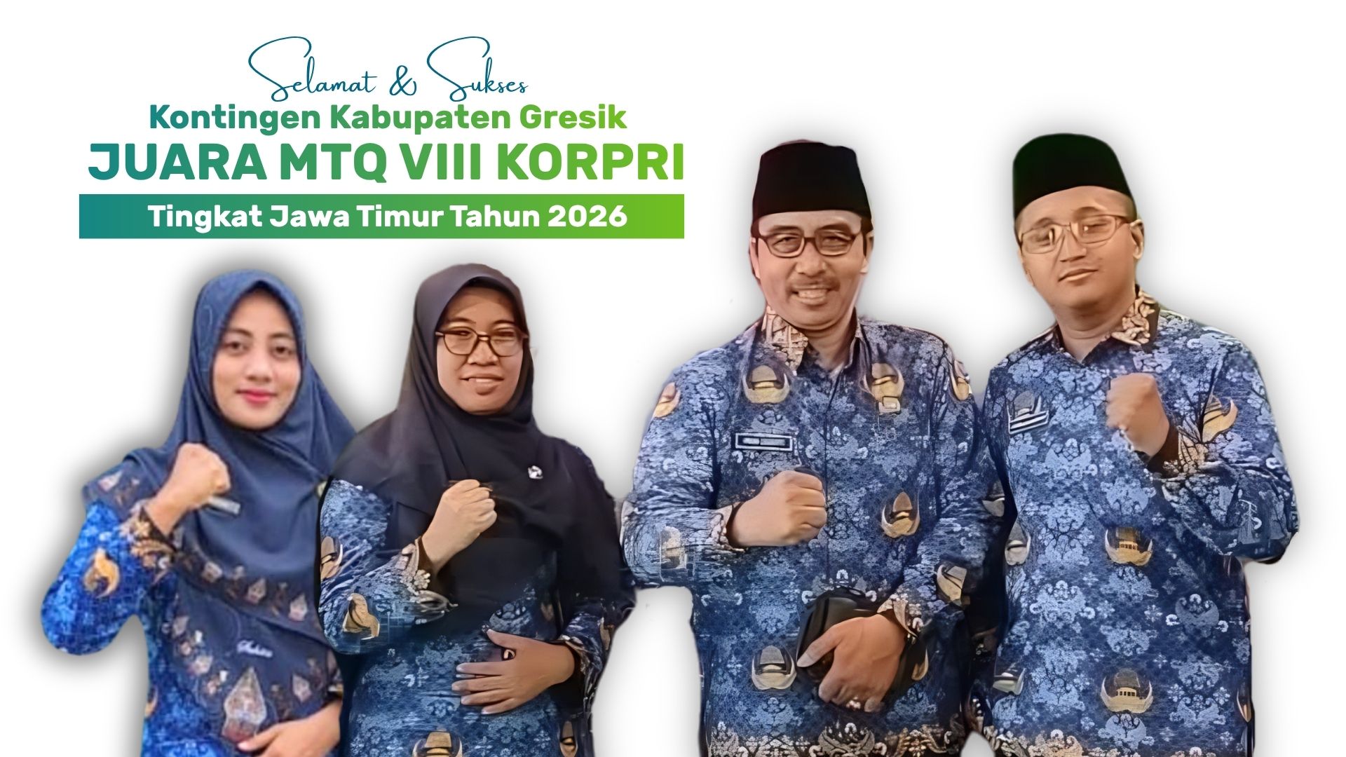 ASN Kemenag Gresik Raih Empat Gelar Juara 1 MTQ VIII KORPRI Jawa Timur 2026