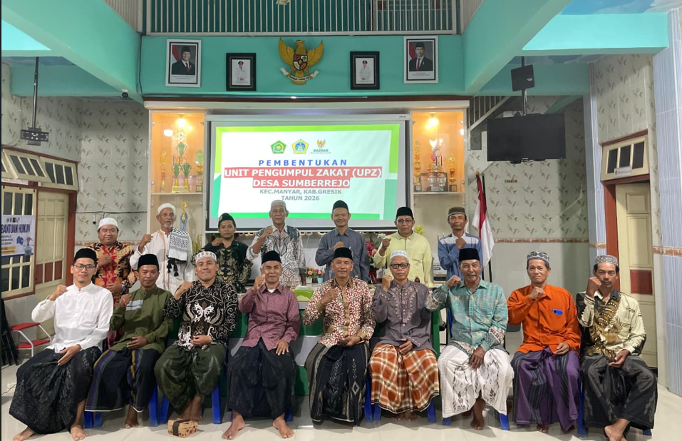 KUA Manyar Sosialisasi Pendirian UPZ Pemerintah Desa Sumberejo