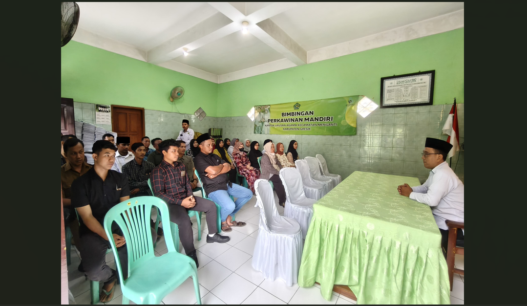 KUA Menganti Gelar Bimbingan Perkawinan Mandiri bagi 18 Pasangan Calon Pengantin