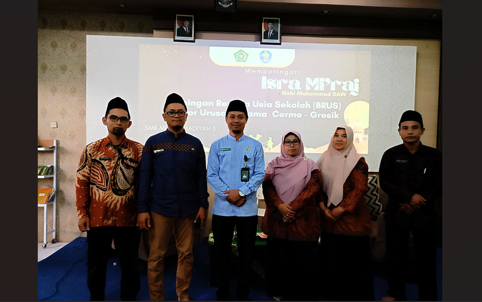  KUA Cerme Gelar Bimbingan Remaja Usia Sekolah di SMK Muhammadiyah 3 Gresik
