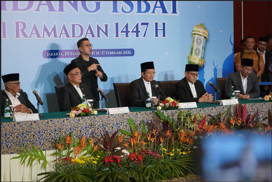 Pemerintah Tetapkan 1 Ramadan 1447 H Jatuh pada Hari Kamis 19 Februari 2026