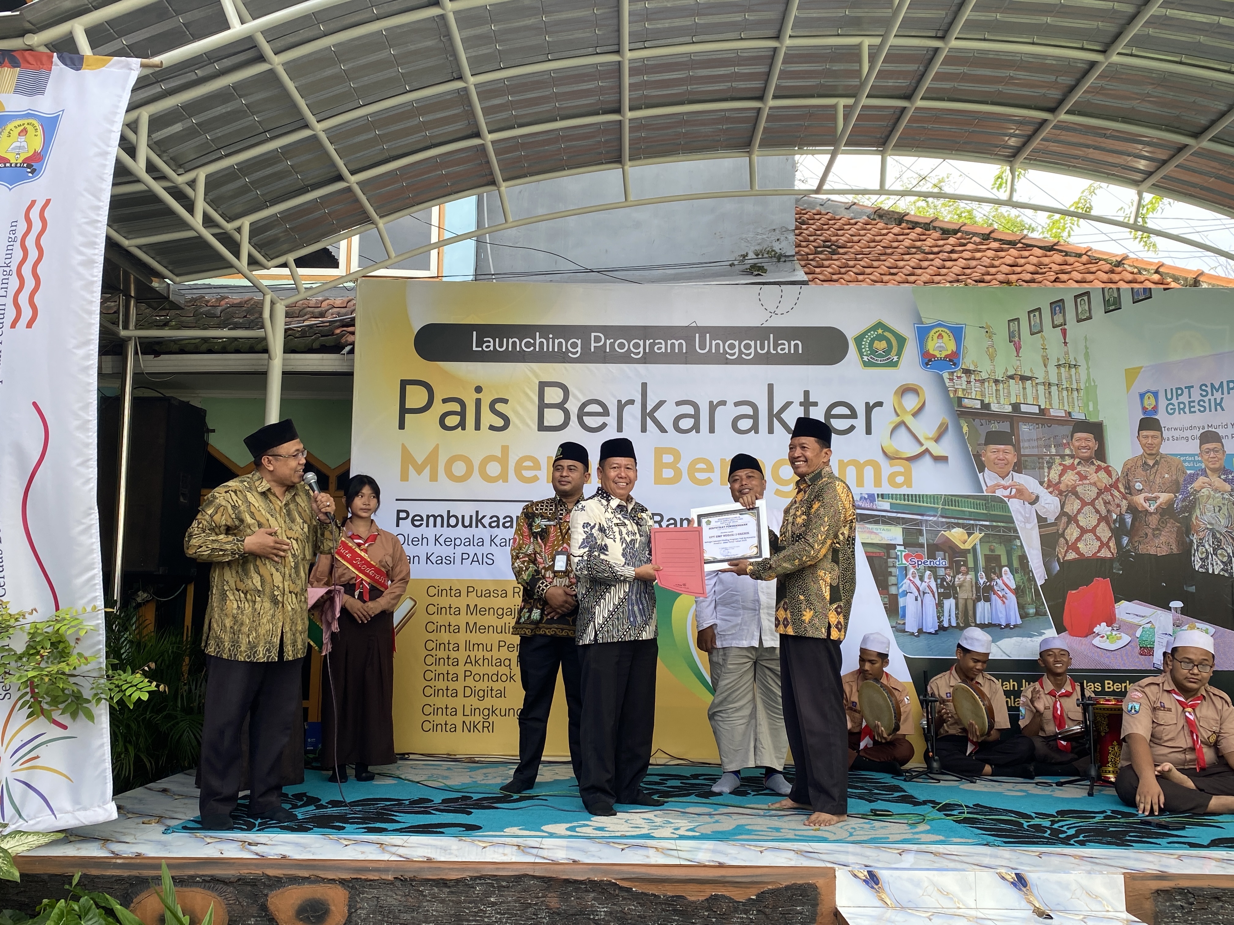 UPT SMP Negeri 2 Gresik Resmi Jadi Piloting Program PAIS Berkarakter dan Moderat Beragama