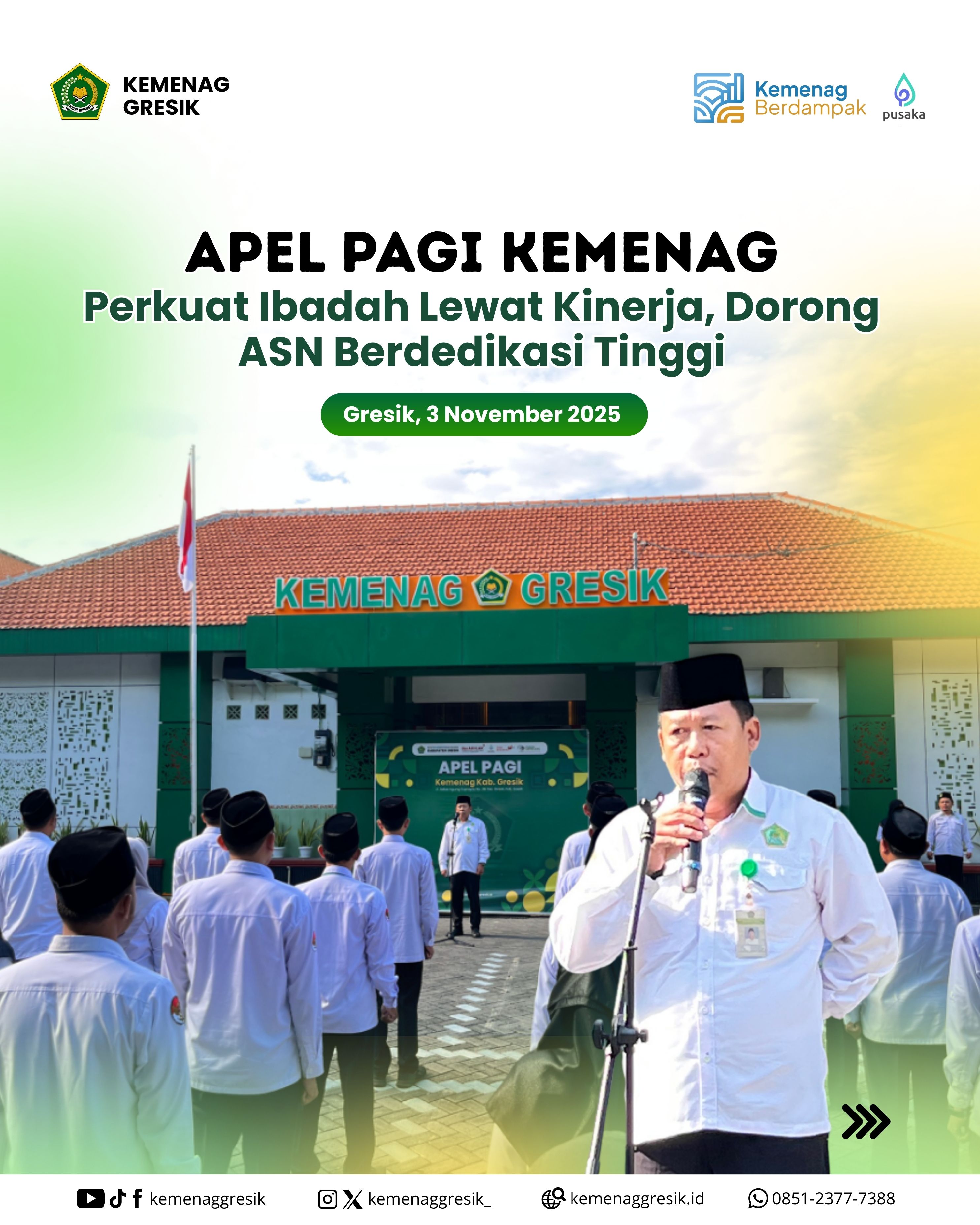 PPAIW KUA Kedamean Amankan 13 Aset Tanah Wakaf melalui Ikrar Massal