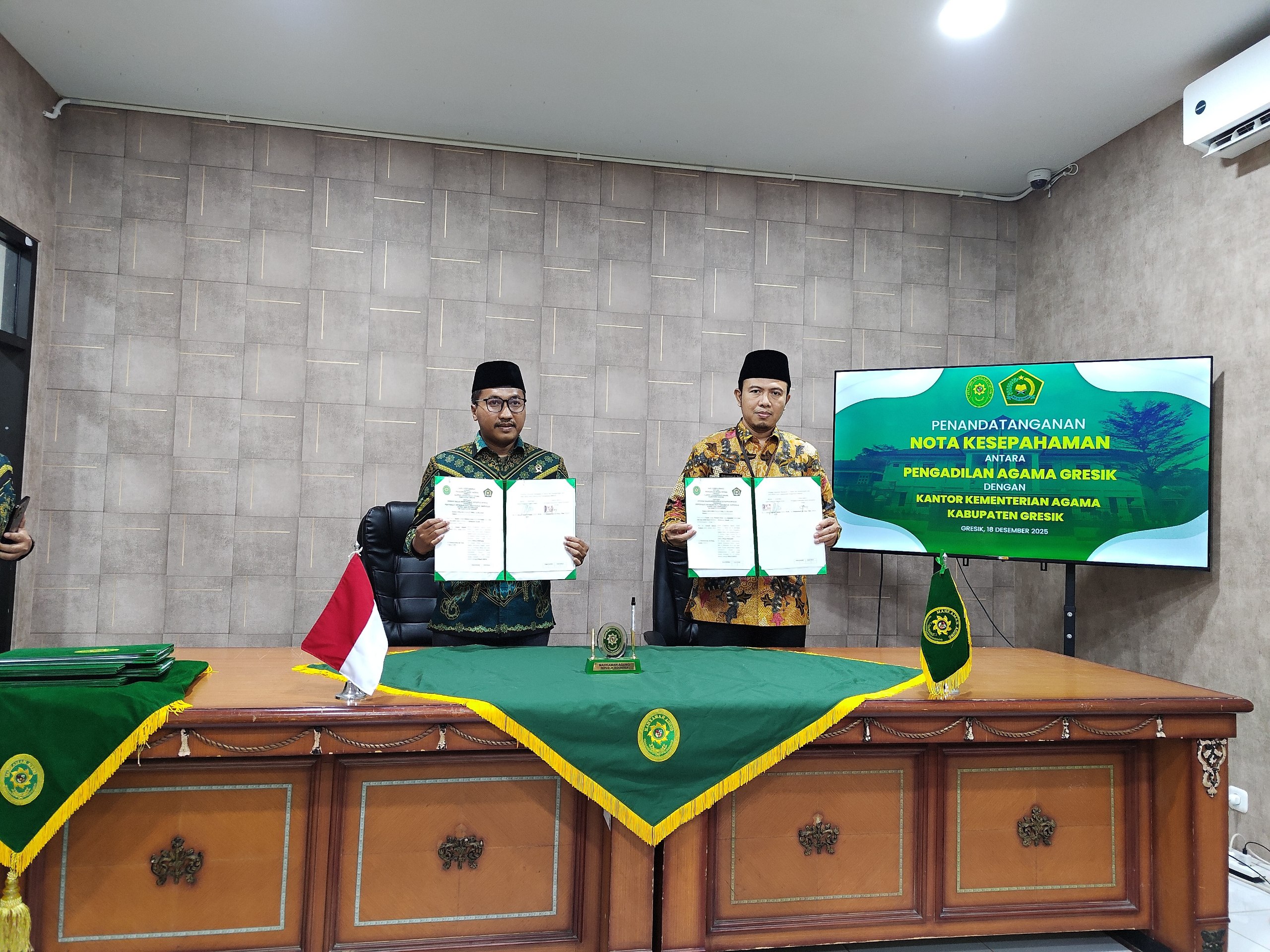 Kemenag Gresik Jalin Sinergi Lintas Sektoral Melalui Nota Kesepahaman 