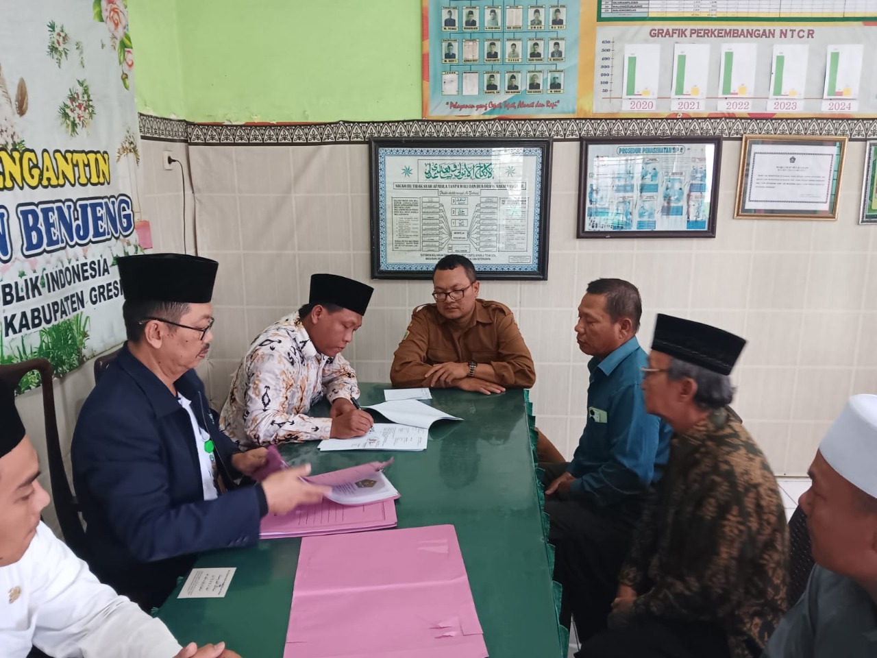 KUA Benjeng Bersama Warga Sukses Gelar Ikrar Wakaf Tanah Masjid di Desa Jatirembe