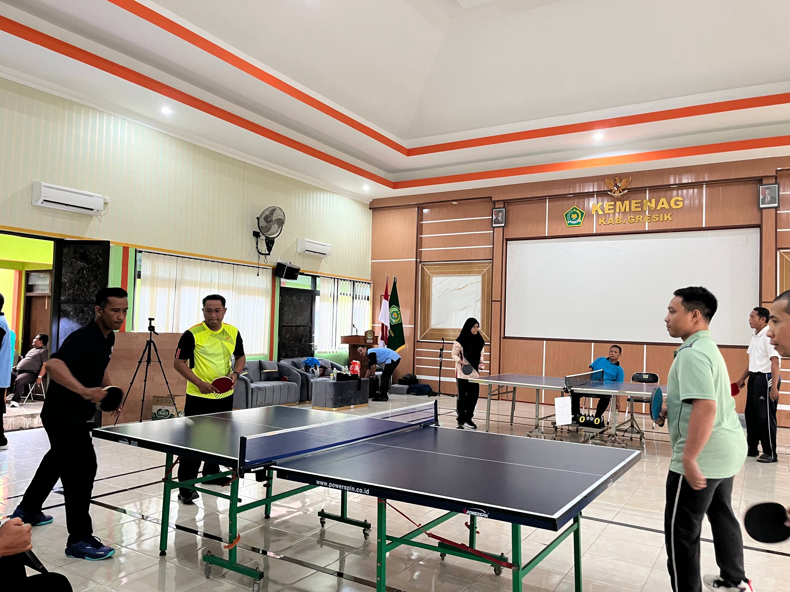 Kemenag Gresik Sukses Gelar Turnamen Tenis Meja Meriahkan HAB ke-80 Kemenag Gresik