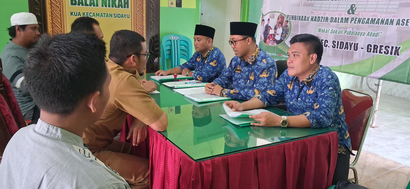 KUA Sidayu Fasilitasi Dua Ikrar Wakaf Tanah Seluas Lebih dari 4.700 m2 untuk Fasilitas Ibadah dan Syiar Agama