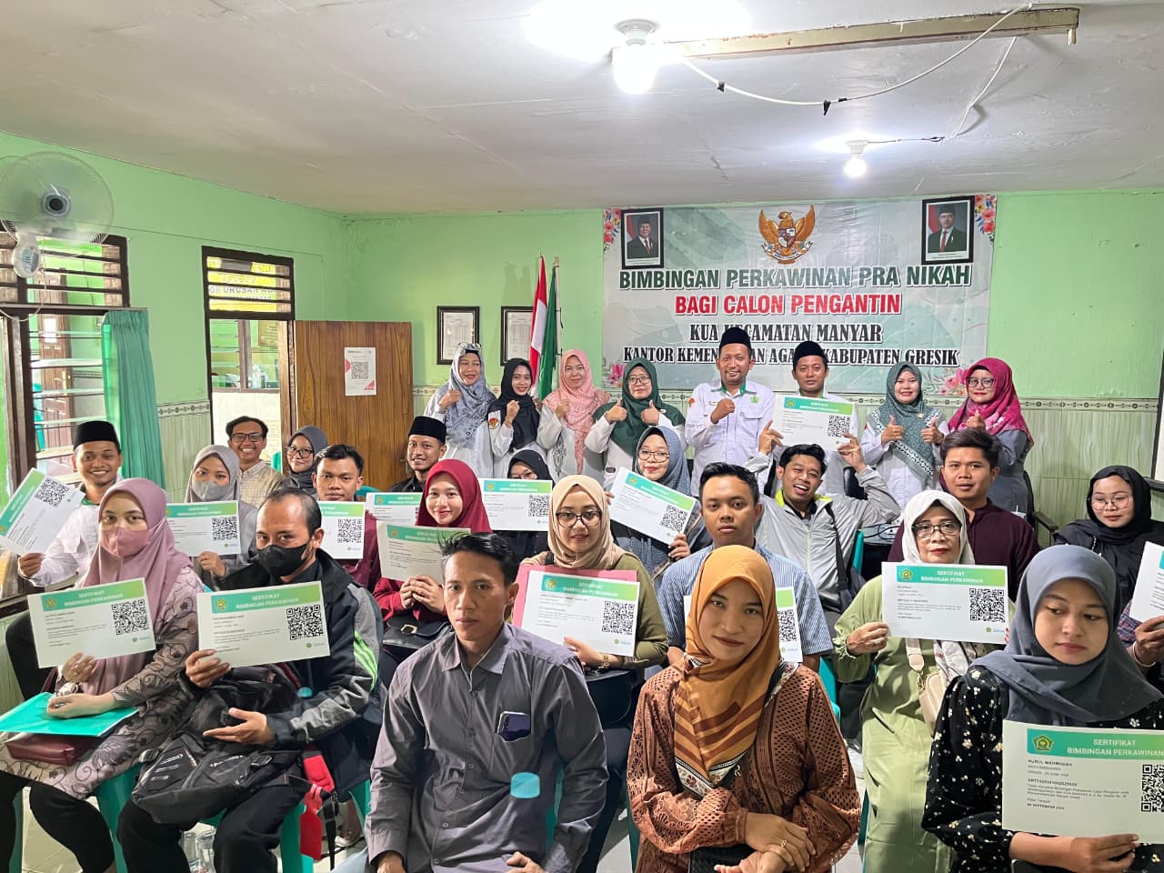 Perkuat Cinta Sebelum Akad: KUA Manyar Gelar BIMWIN dan Sosialisasi Pagar Nikah